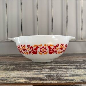Vintage PYREX FRIENDSHIP 443 Floral Patterned Mixing Bowl